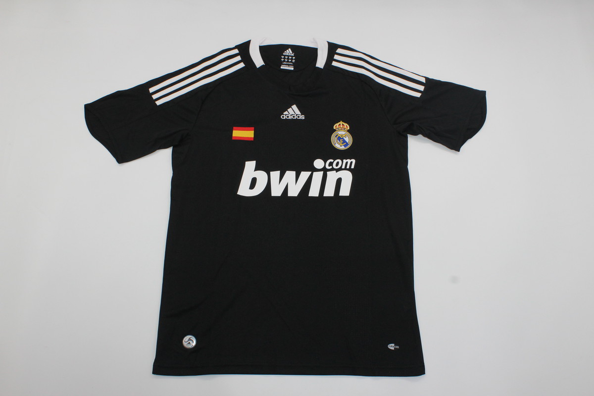 AAA Quality Real Madrid 08/09 Third Black Soccer Jersey